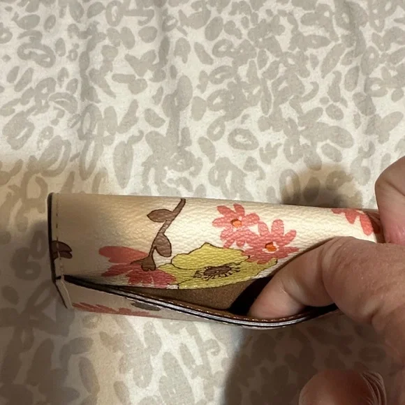 Coach Women's Wallet with Floral Design - Cream, Pink, Yellow - Picture 8 of 8